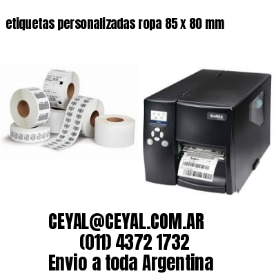 etiquetas personalizadas ropa 85 x 80 mm