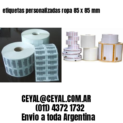 etiquetas personalizadas ropa 85 x 85 mm
