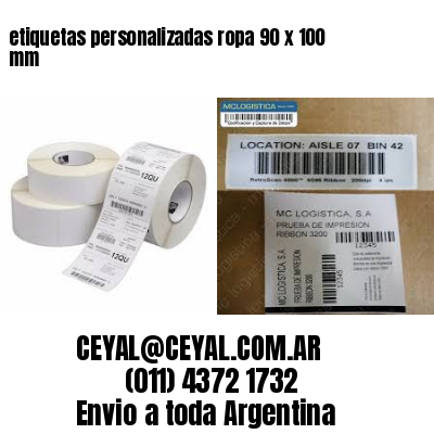 etiquetas personalizadas ropa 90 x 100 mm