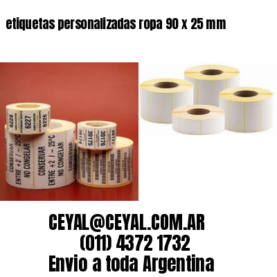 etiquetas personalizadas ropa 90 x 25 mm