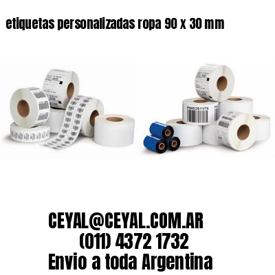 etiquetas personalizadas ropa 90 x 30 mm