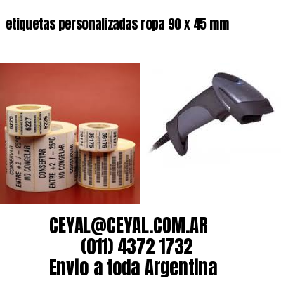 etiquetas personalizadas ropa 90 x 45 mm