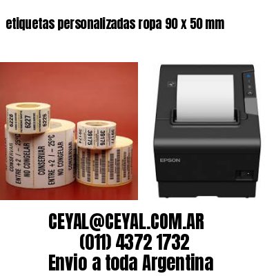 etiquetas personalizadas ropa 90 x 50 mm