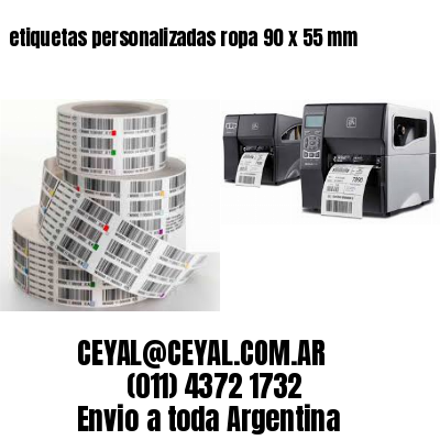 etiquetas personalizadas ropa 90 x 55 mm
