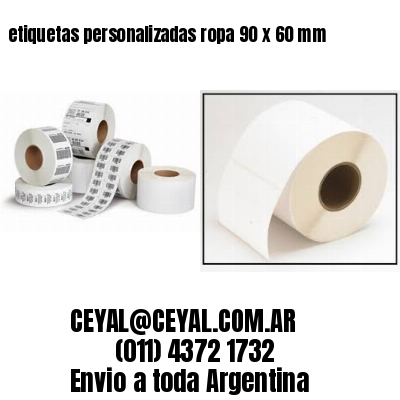 etiquetas personalizadas ropa 90 x 60 mm