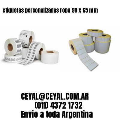etiquetas personalizadas ropa 90 x 65 mm