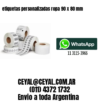 etiquetas personalizadas ropa 90 x 80 mm