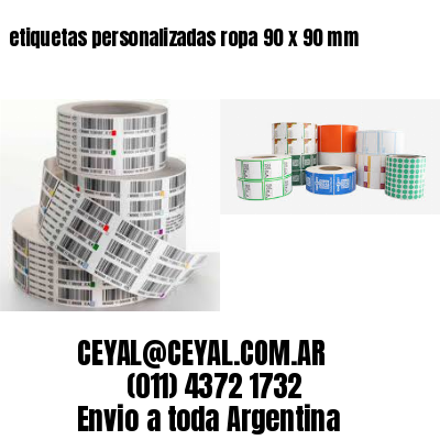 etiquetas personalizadas ropa 90 x 90 mm