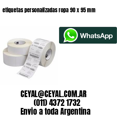 etiquetas personalizadas ropa 90 x 95 mm