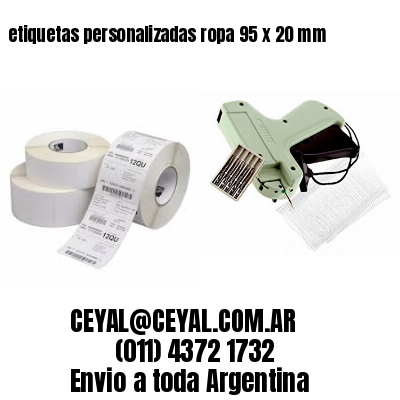 etiquetas personalizadas ropa 95 x 20 mm
