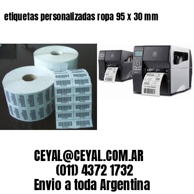 etiquetas personalizadas ropa 95 x 30 mm