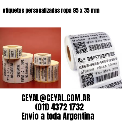 etiquetas personalizadas ropa 95 x 35 mm