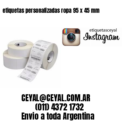 etiquetas personalizadas ropa 95 x 45 mm
