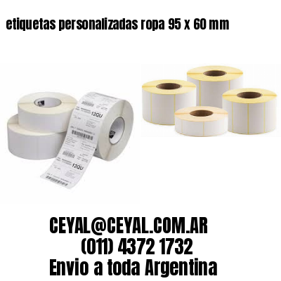 etiquetas personalizadas ropa 95 x 60 mm