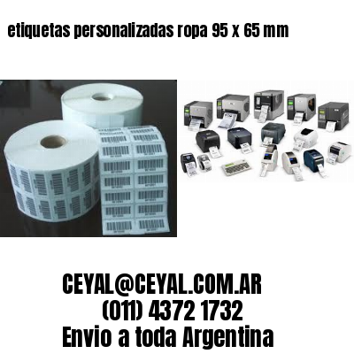 etiquetas personalizadas ropa 95 x 65 mm