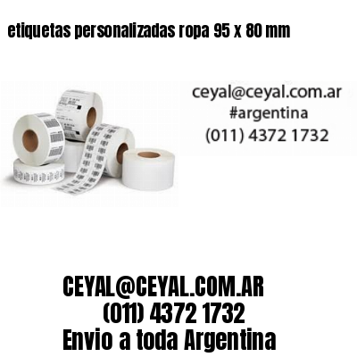 etiquetas personalizadas ropa 95 x 80 mm