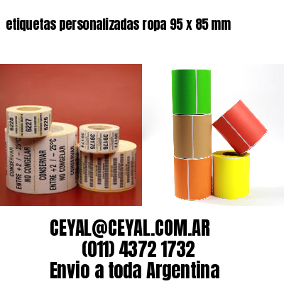 etiquetas personalizadas ropa 95 x 85 mm