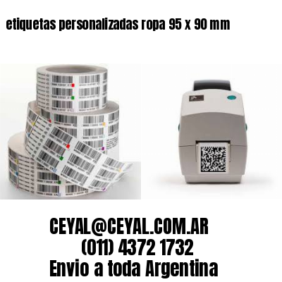 etiquetas personalizadas ropa 95 x 90 mm