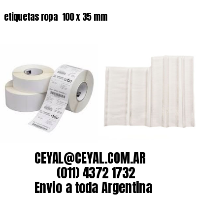 etiquetas ropa  100 x 35 mm