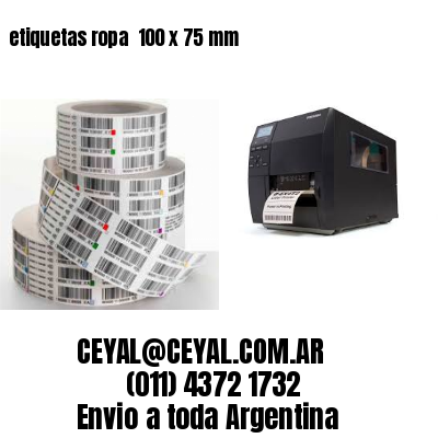 etiquetas ropa  100 x 75 mm