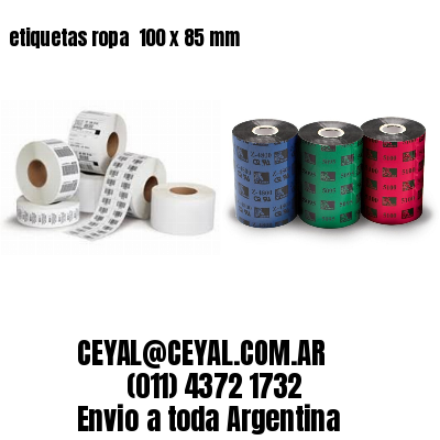 etiquetas ropa  100 x 85 mm