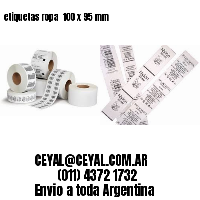 etiquetas ropa  100 x 95 mm