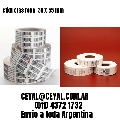 etiquetas ropa  30 x 55 mm