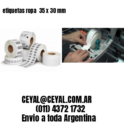 etiquetas ropa  35 x 30 mm