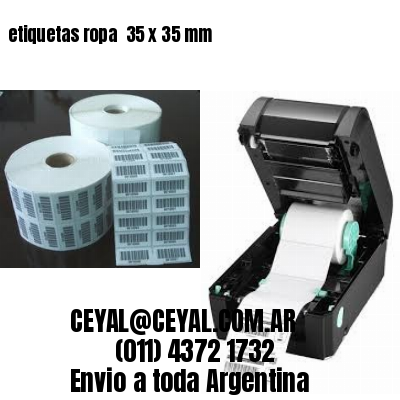 etiquetas ropa  35 x 35 mm