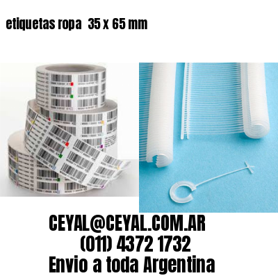 etiquetas ropa  35 x 65 mm