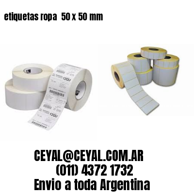 etiquetas ropa  50 x 50 mm