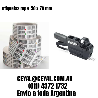 etiquetas ropa  50 x 70 mm