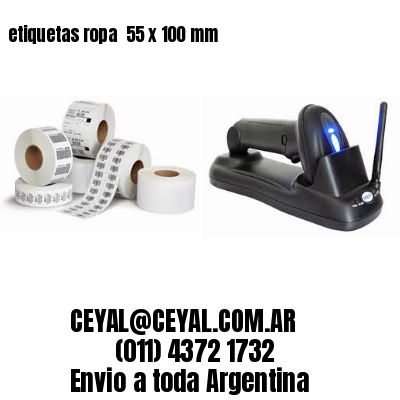 etiquetas ropa  55 x 100 mm