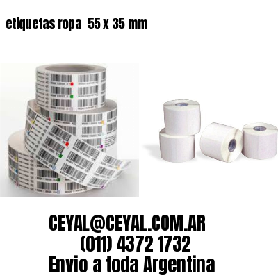 etiquetas ropa  55 x 35 mm