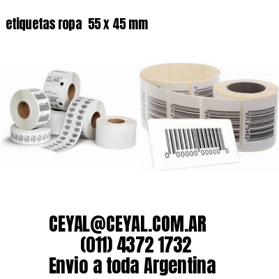 etiquetas ropa  55 x 45 mm