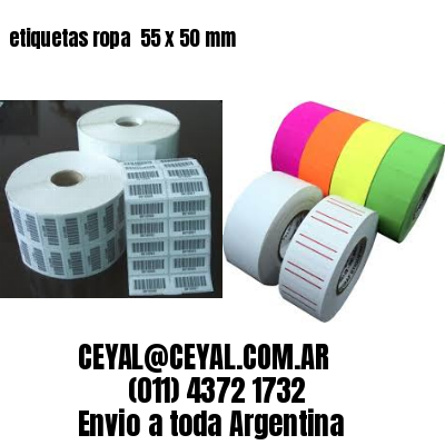 etiquetas ropa  55 x 50 mm