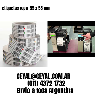 etiquetas ropa  55 x 55 mm