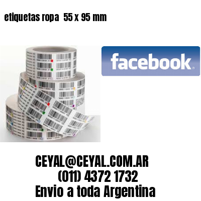 etiquetas ropa  55 x 95 mm
