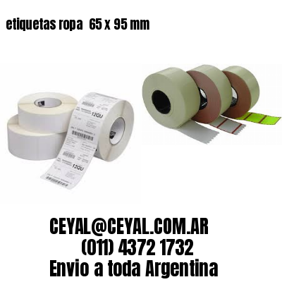 etiquetas ropa  65 x 95 mm