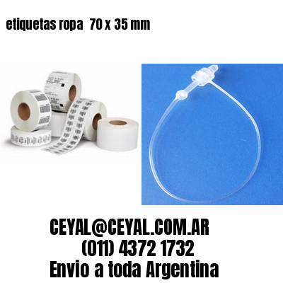 etiquetas ropa  70 x 35 mm