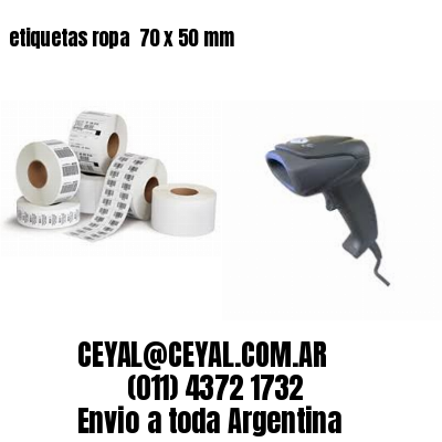 etiquetas ropa  70 x 50 mm