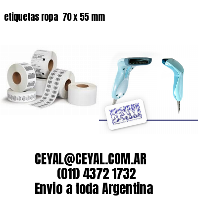 etiquetas ropa  70 x 55 mm