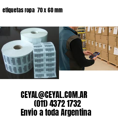 etiquetas ropa  70 x 60 mm