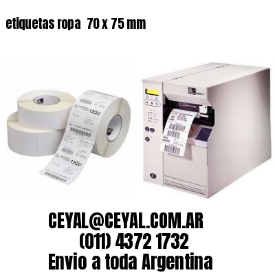 etiquetas ropa  70 x 75 mm
