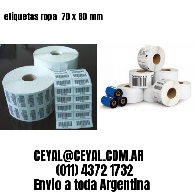 etiquetas ropa  70 x 80 mm