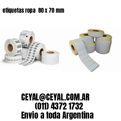 etiquetas ropa  80 x 70 mm