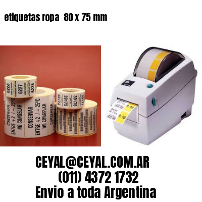 etiquetas ropa  80 x 75 mm