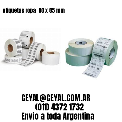 etiquetas ropa  80 x 85 mm