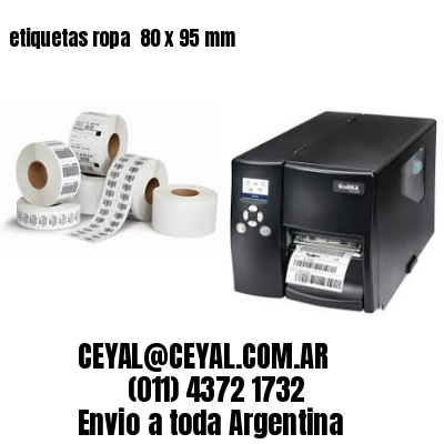 etiquetas ropa  80 x 95 mm