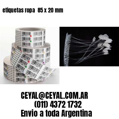 etiquetas ropa  85 x 20 mm